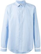 Ps By Paul Smith Cuffs Detail Shirt, Men's, Size: Xs, Blue, Cotton/linen/flax