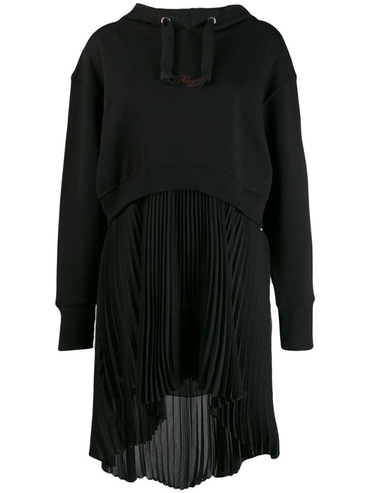 Philosophy Di Lorenzo Serafini Hooded Sweat Dress - Black