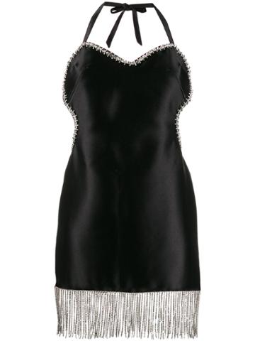 Giuseppe Di Morabito Strass Fringe Dress - Black