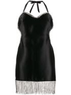 Giuseppe Di Morabito Strass Fringe Dress - Black