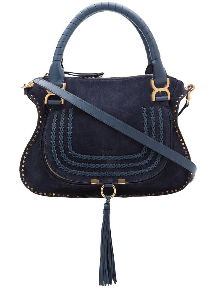 Chloé Marcie' Bag, Women's, Blue, Suede