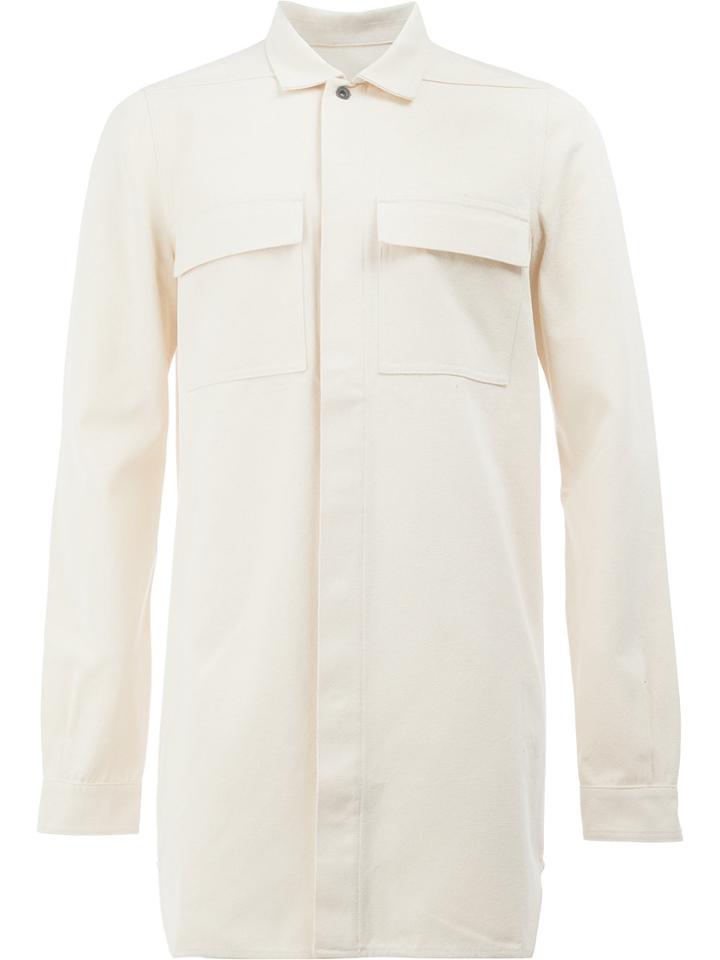 Rick Owens Drkshdw Plain Shirt - White