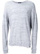Bassike Round Jersey Sweatshirt, Men's, Size: Xl, Grey, Cotton