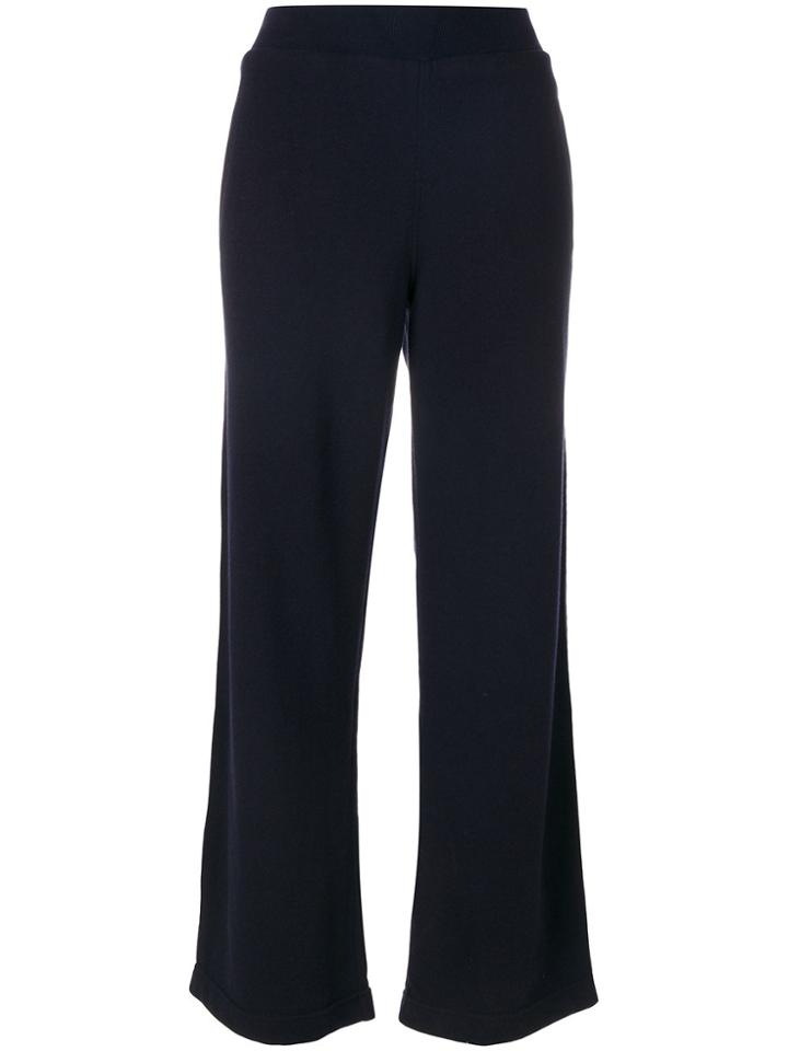 Jo No Fui Flared Track Pants - Blue