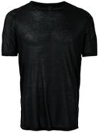 Tom Rebl - Semi-sheer T-shirt - Men - Modal/viscose - Xl, Black, Modal/viscose