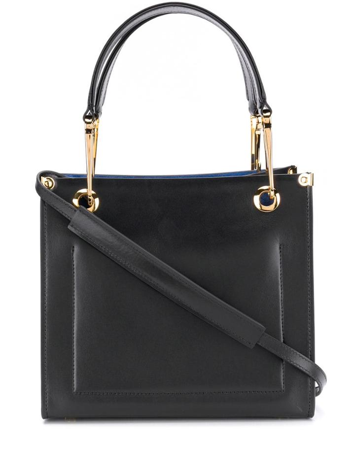 Marni Grip Tote - Black