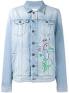 Mira Mikati Hama Bead Embellished Denim Jacket - Blue