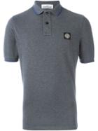Stone Island Classic Polo Shirt, Men's, Size: Xxl, Grey, Cotton/spandex/elastane