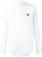 Kenzo 'mini Tiger' Button Down Shirt, Men's, Size: Large, White, Cotton