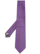 Canali Micro Dots Tie - Purple