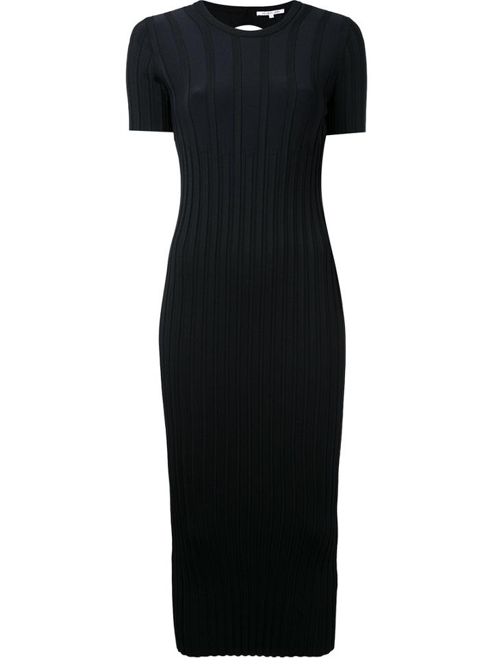 Helmut Lang - Knitted Dress - Women - Polyester/viscose - Xs, Black, Polyester/viscose