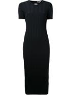 Helmut Lang - Knitted Dress - Women - Polyester/viscose - Xs, Black, Polyester/viscose