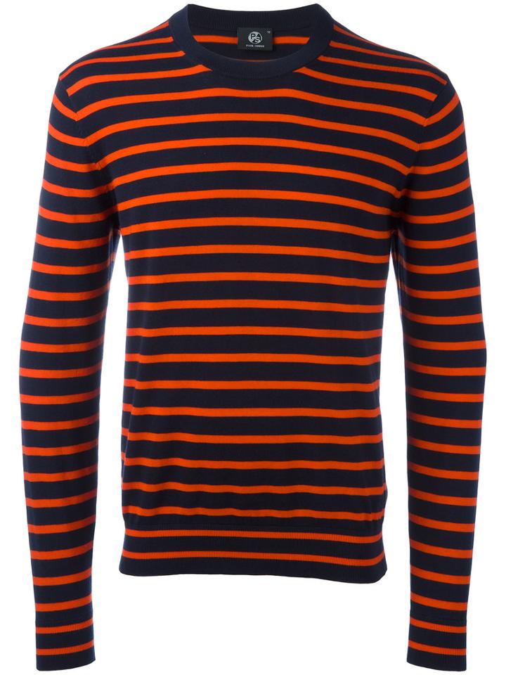 Ps By Paul Smith Striped Jumper, Men's, Size: Xl, Red, Cotton