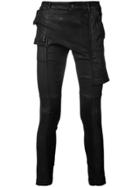 Rick Owens Drkshdw Asymmetric Skinny Trousers - Black