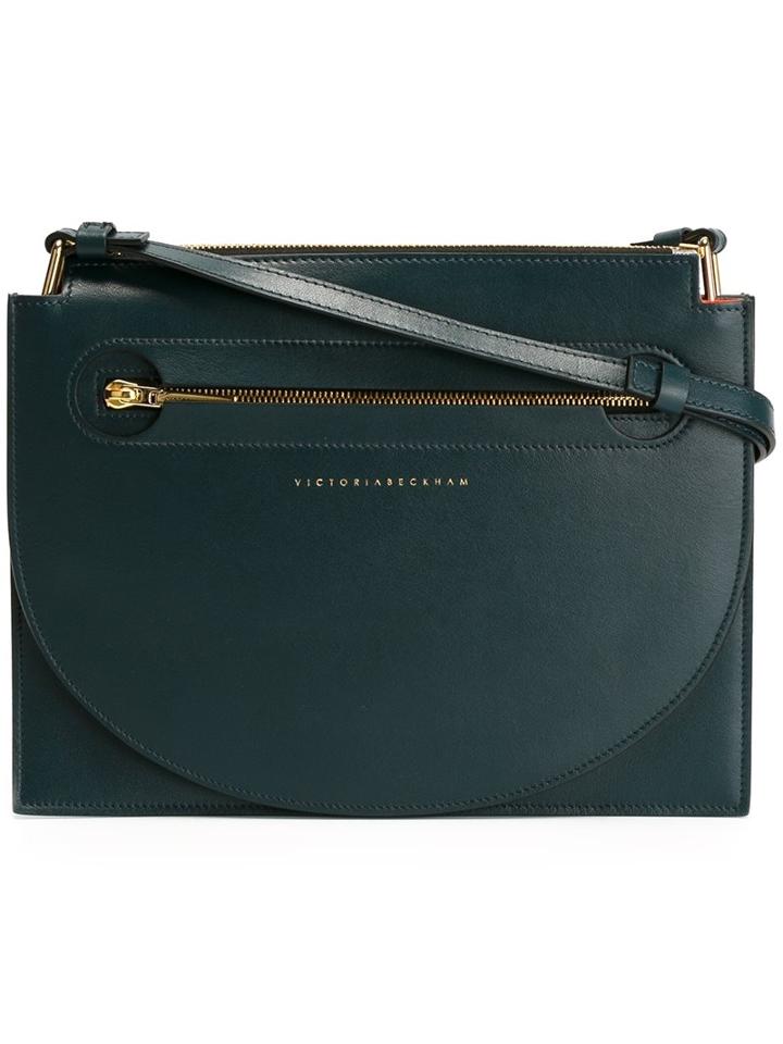 Victoria Beckham Small Flat Crossbody Bag, Women's, Blue