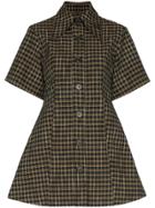 Beaufille Piper Checked Shirt Dress - Brown
