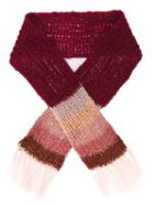 Maiami Colour Block Scarf, Women's, Red, Mohair/wool/polyamide