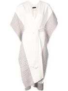 Voz Striped Edge Kaftan - Nude & Neutrals