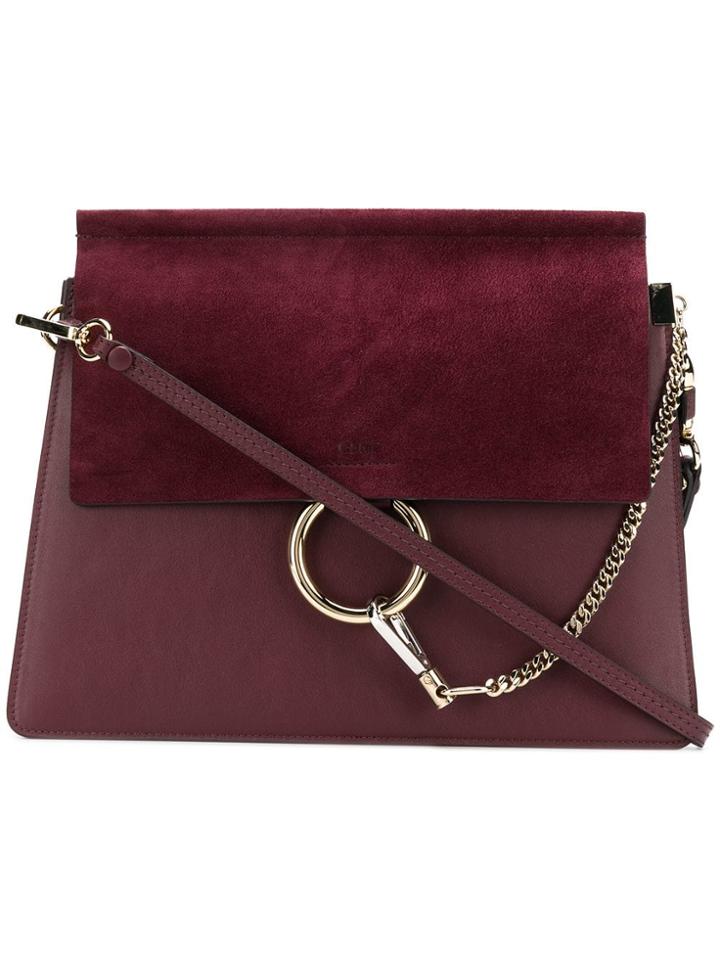 Chloé Large Faye Bag - Pink & Purple