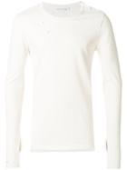 Faith Connexion Ripped Effect T-shirt - Nude & Neutrals