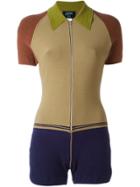 Jean Paul Gaultier Vintage Collared Romper - Multicolour