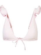 Anine Bing - Rose Bikini Top - Women - Elastodiene/polyamide - S, Pink/purple, Elastodiene/polyamide