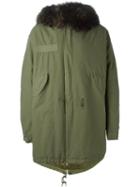 Mr & Mrs Italy Racoon Fur Trim Hooded Parka