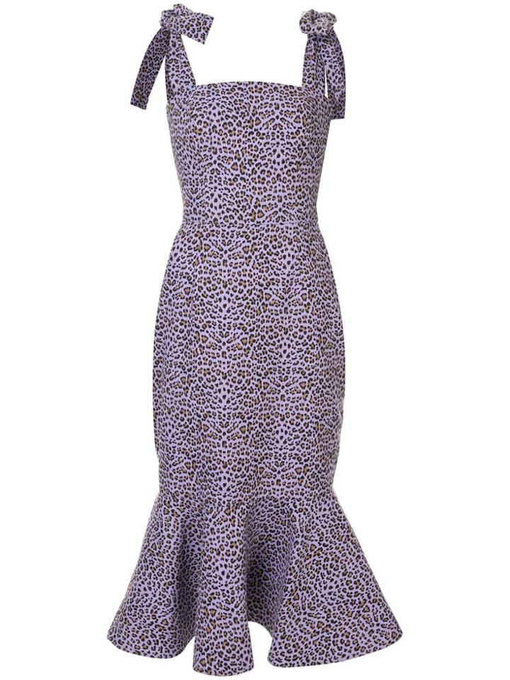 Bambah Leopard Mermaid Dress - Pink