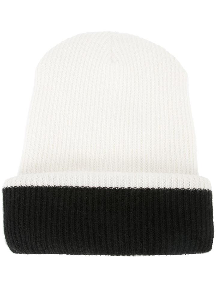 The Elder Statesman - 'plaited Kisser' Beanie - Unisex - Cashmere - One Size, White, Cashmere
