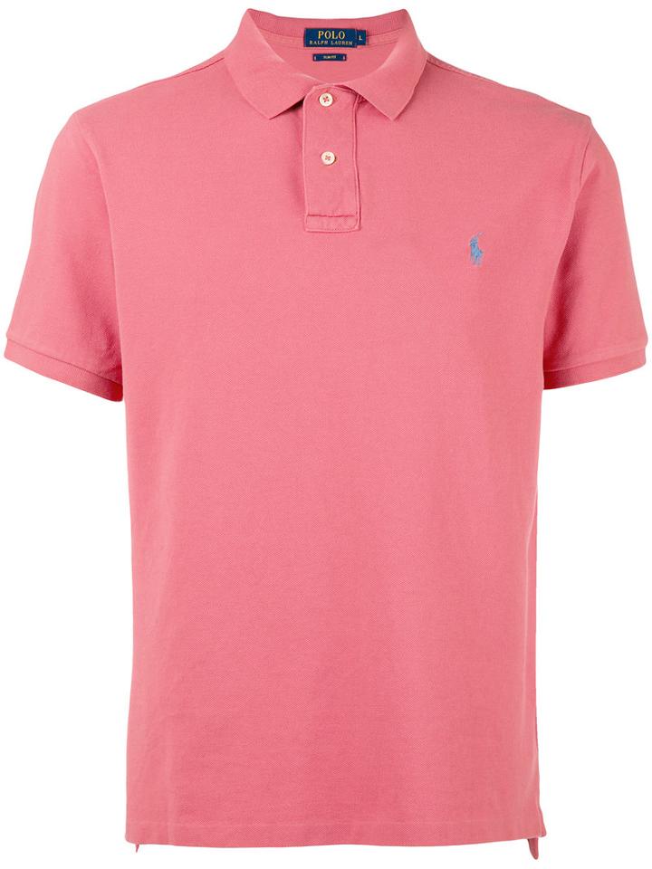 Polo Ralph Lauren Logo Embroidered Polo Shirt, Men's, Size: Xxl, Pink/purple, Cotton