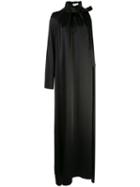 Rosetta Getty Asymmetric Floor Length Gown - Black