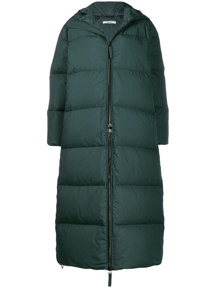 Katharine Hamnett London Claude Long Puffer Coat - Green