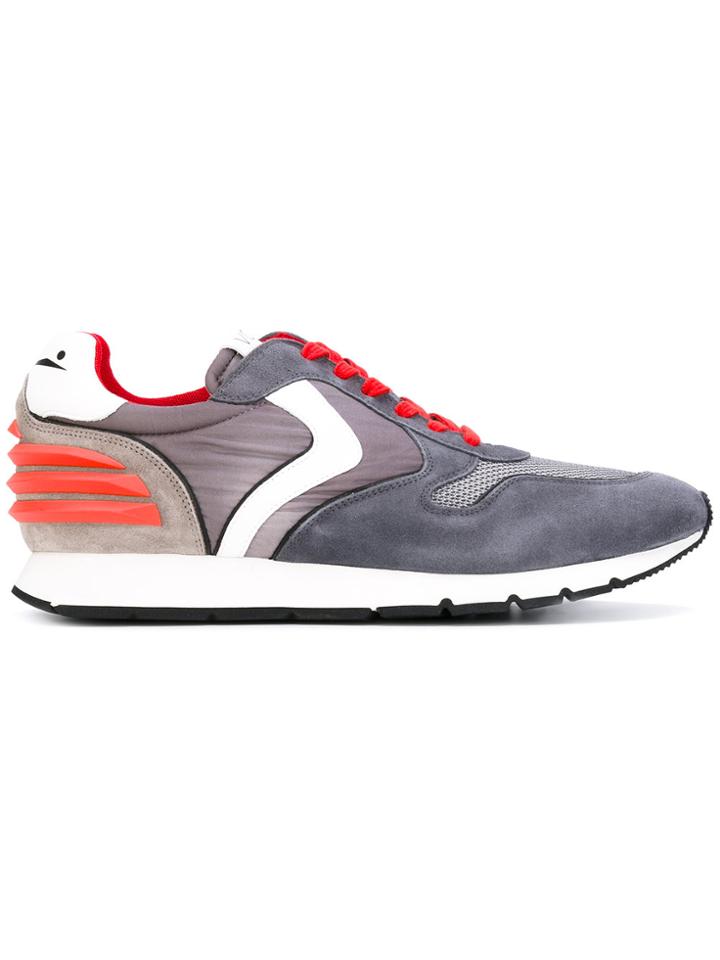 Voile Blanche Jersey-panelled Sneakers - Grey