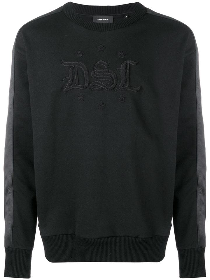 Diesel Lettering Detail Sweatshirt - Black