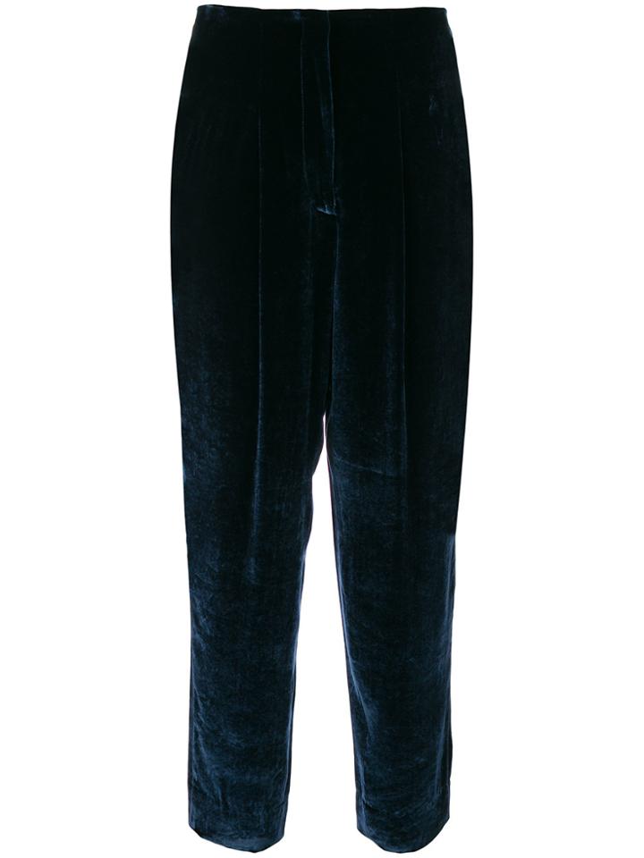 Incotex Tied Tapered Trousers - Blue