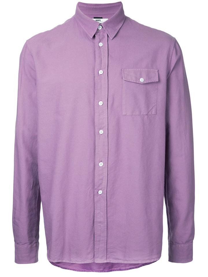 Hope - 'air' Shirt - Men - Cotton - 52, Pink/purple, Cotton