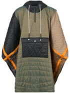 Mostly Heard Rarely Seen Quilted Padded Poncho - Green