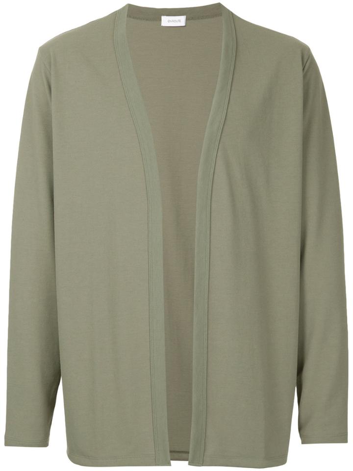 En Route Knitted Fitted Cardigan - Green