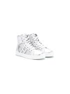 Hogan Kids R141 Hi-top Sneakers, Girl's, Size: 35, Grey