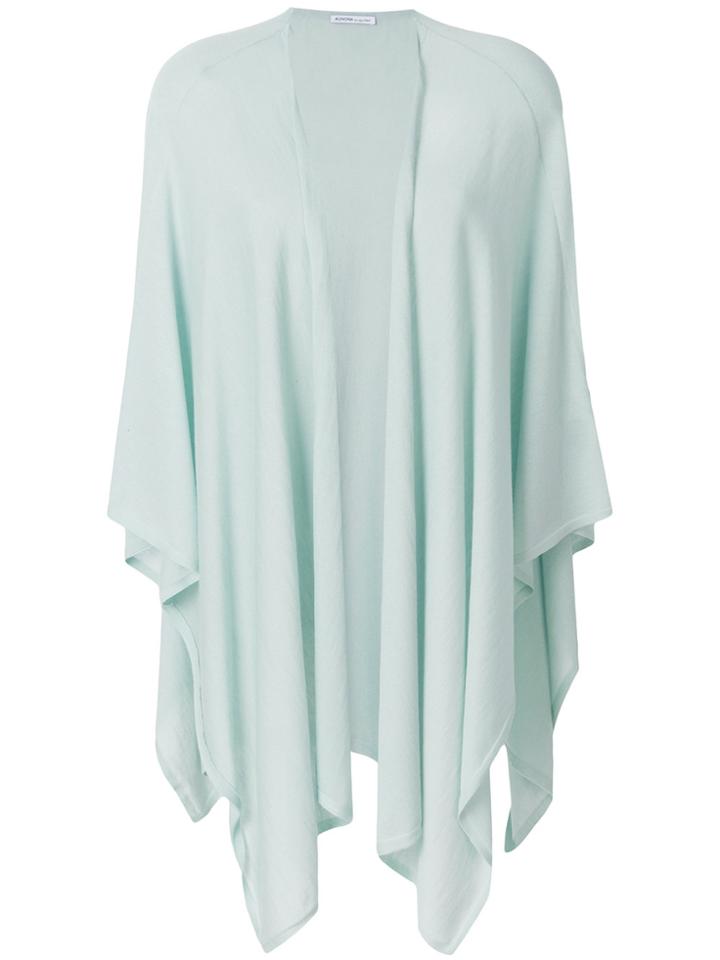 Agnona Longline Waterfall Cardigan - Blue