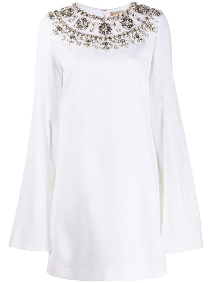 Michael Kors Collection Crystal Embellished Dress - White