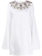 Michael Kors Collection Crystal Embellished Dress - White