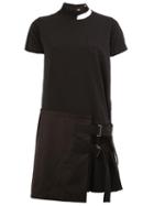 Sacai Buckle Strap Apron Dress, Women's, Size: 2, Black, Cotton