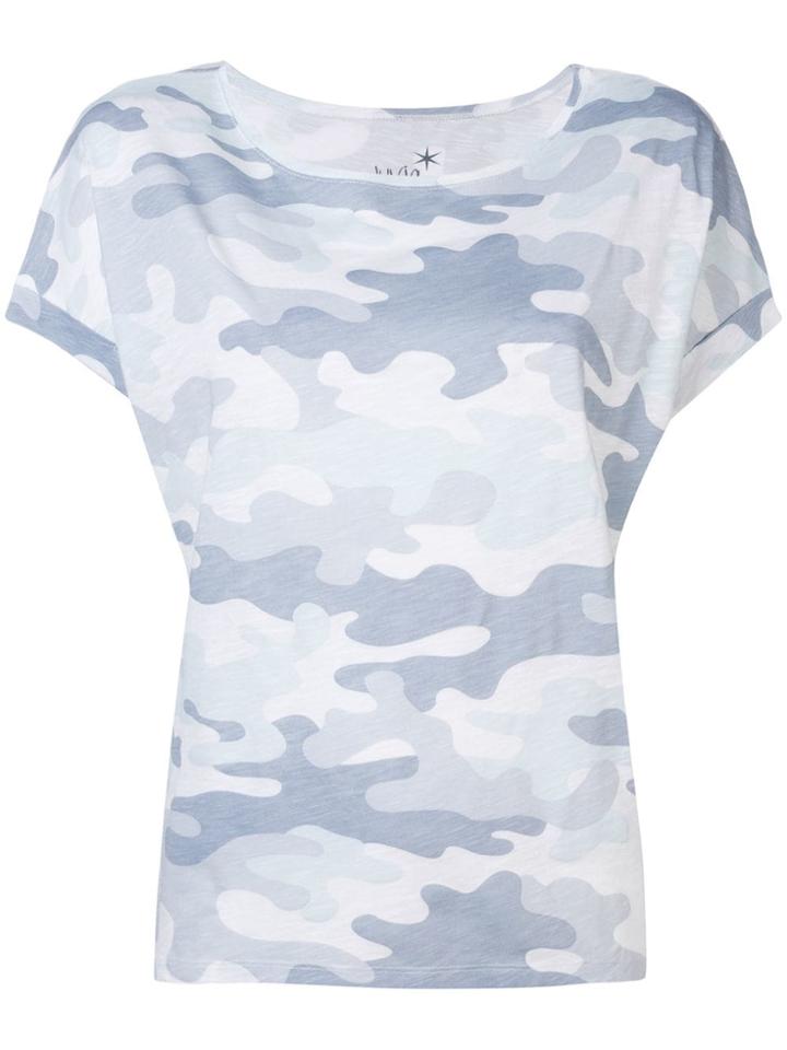 Juvia Camouflage Printed T-shirt - White