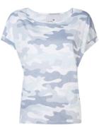 Juvia Camouflage Printed T-shirt - White