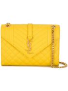 Saint Laurent Envelope Medium Shoulder Bag - Yellow