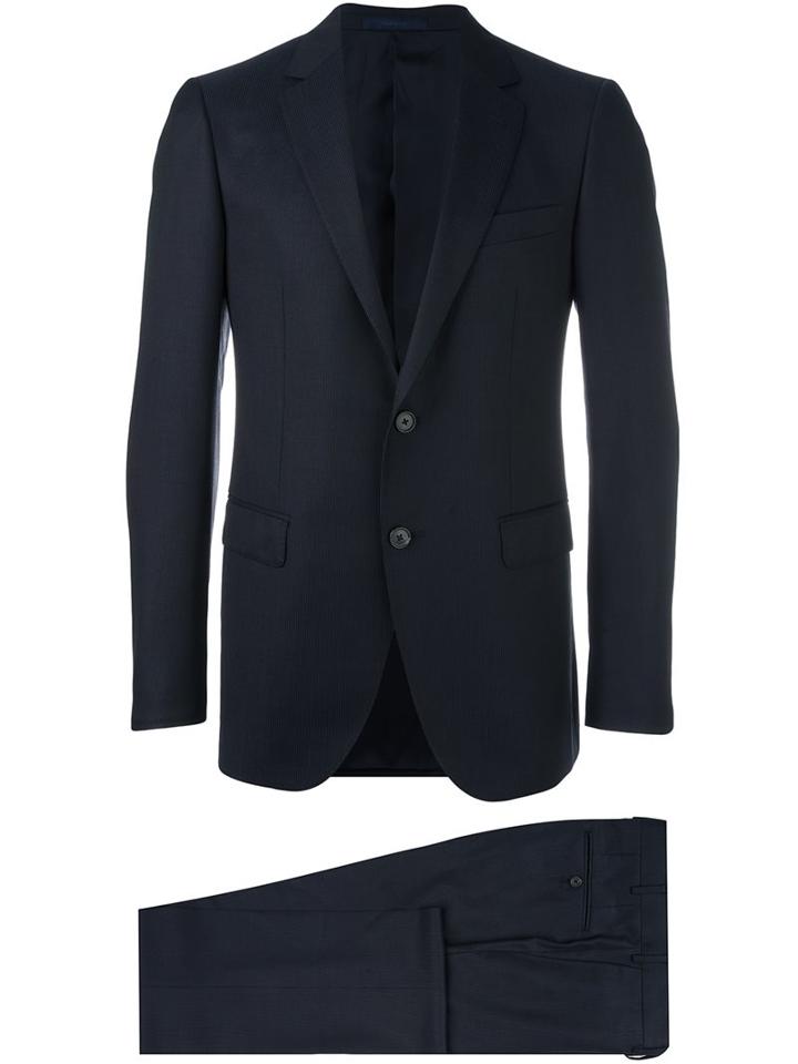 Lanvin 'attitude' Two Button Suit, Men's, Size: 52, Blue, Viscose/wool