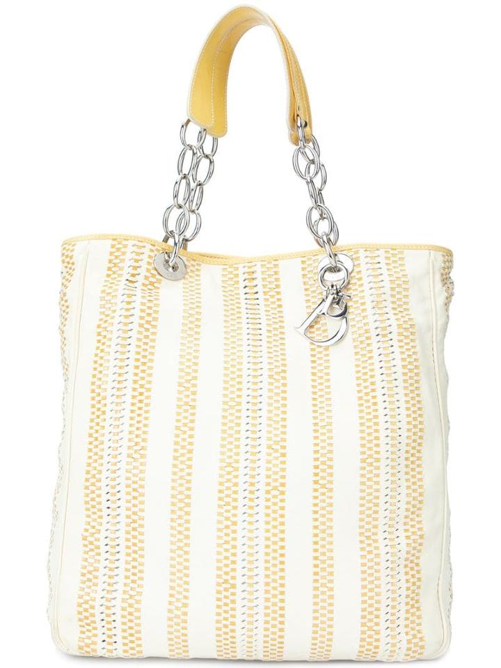 Christian Dior Pre-owned Large Woven Leather Soft Shopper Tote -