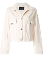 Ermanno Scervino Embellished Buttons Denim Jacket - White