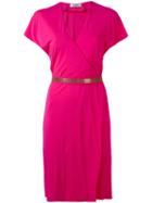 Lanvin - Metallic Shift Dress - Women - Viscose - 40, Pink/purple, Viscose